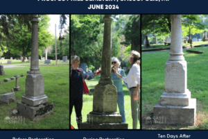 AB Mobley Cemetery Restoration Side by Side